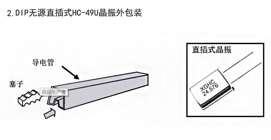 DIP無源直插式HC-49U晶振外包裝 DIP無源直插式HC-49U晶振外包裝
